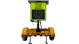 trailer mounted radar speed check sign
